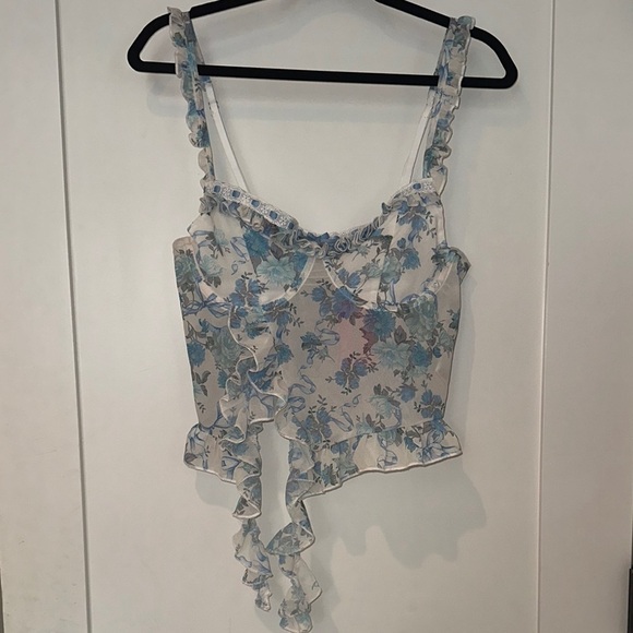 Edikted Floral Sweetheart Floral Corset Cami  Bra Top. NWT - Picture 4 of 15